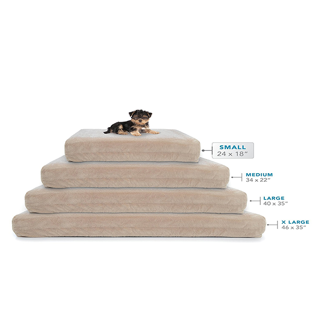 Memory foam pet bed