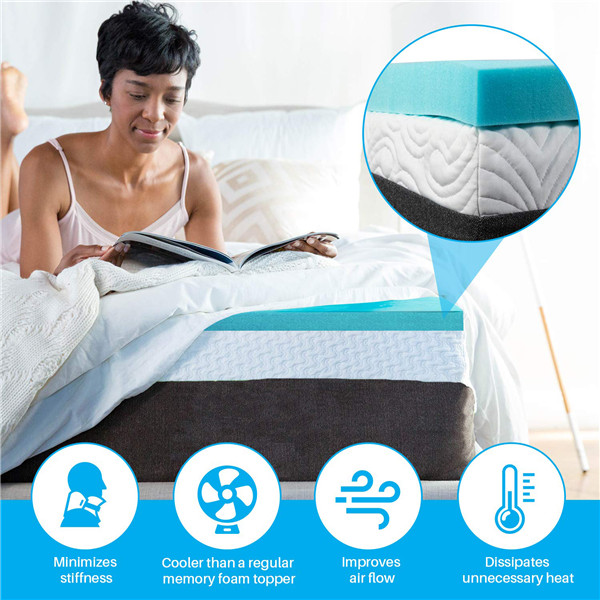 King Queen Size Gel Memory Factory Memory Foam Mattress in A Box Mattress Toppers