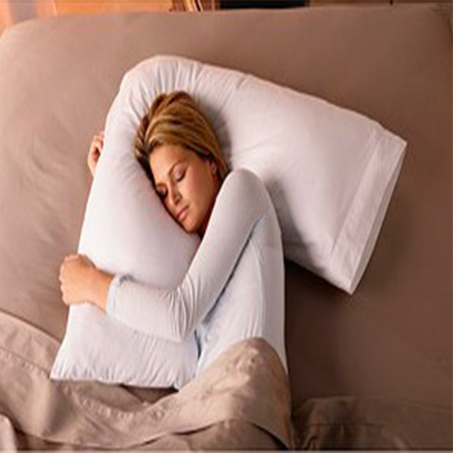 V shape side sleeper pillow