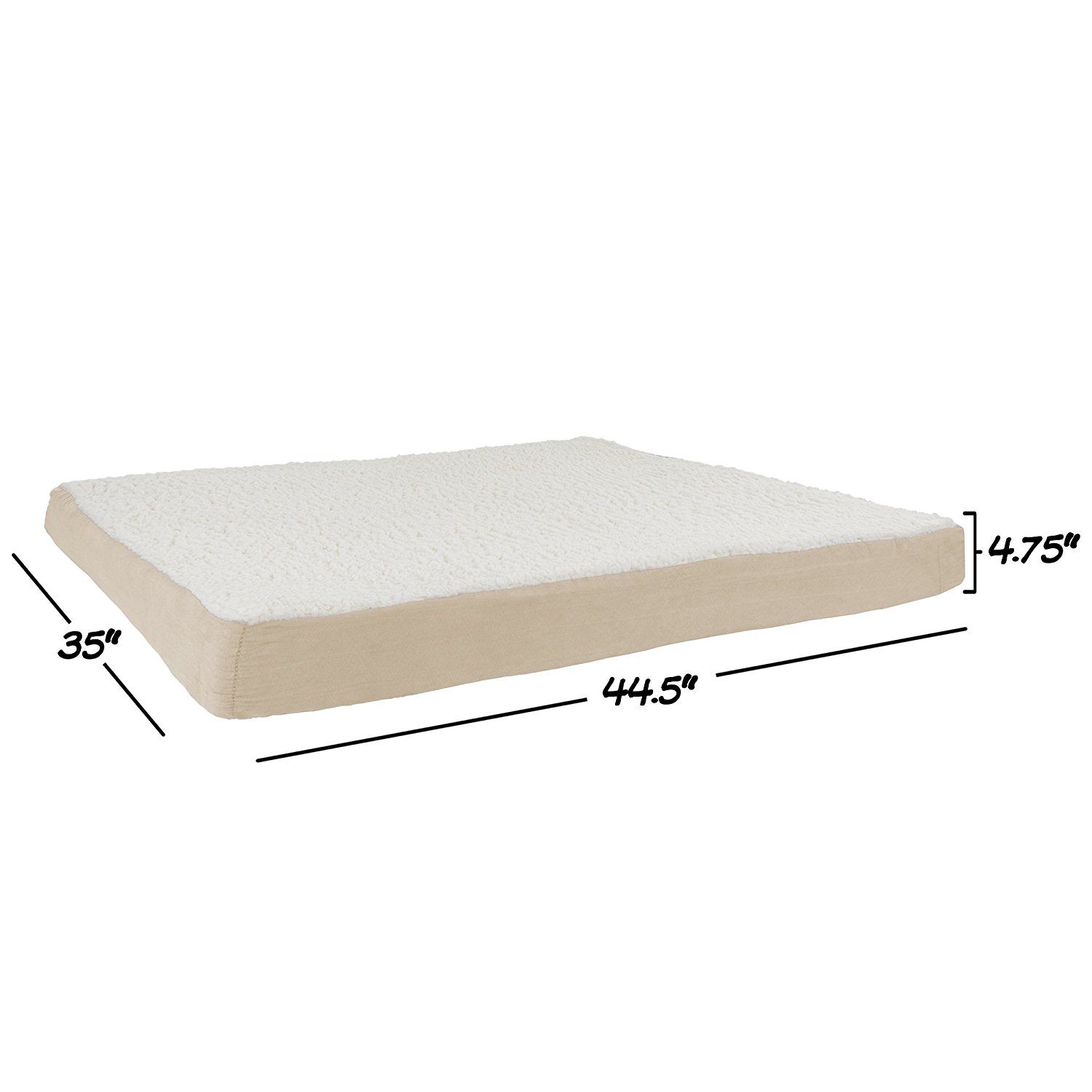 Memory foam pet bed