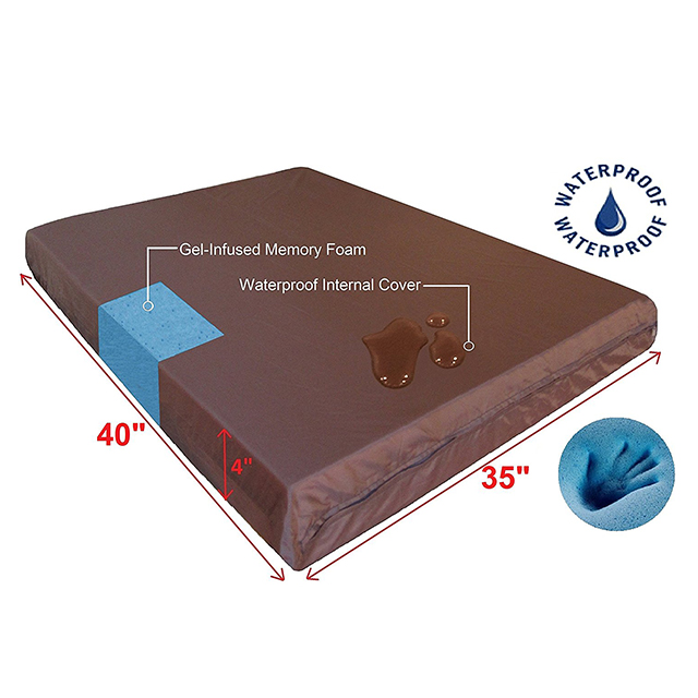 Memory foam pet bed