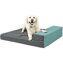 Luxury Waterproof Orthopedic Memory Foam Pet Bed for Dog with Hard-wearing Oxford Fabric
