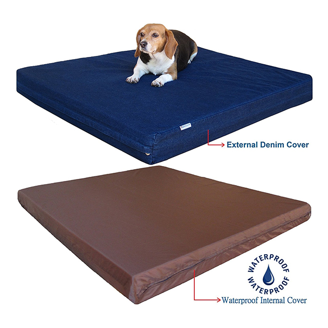 Memory foam pet bed
