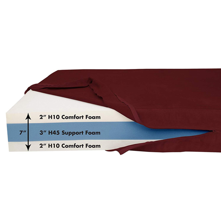 Memory foam pet bed