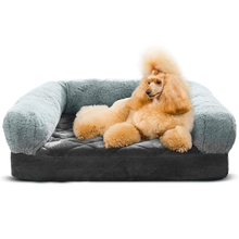 Luxury Portable Memory Foam Fashion Multifunction Washable Indoor Sleeping Pet Dog Thermal Beds