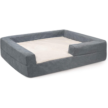 Classic Design Soft Machine Washed Sherpa Orthopedic Foam Dog Bed